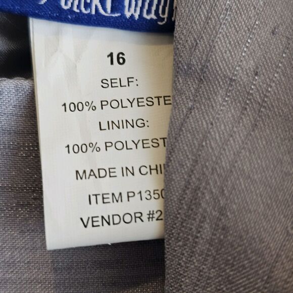 Signature Collection By Vicki Wayne Women's Maxi Dress Jacket Grey Size 16 Prof. - Picture 5 of 11